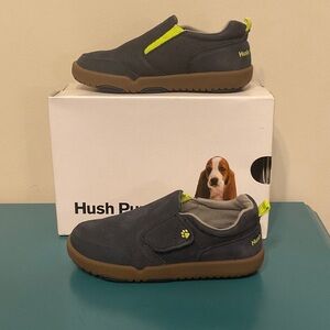Hush Puppies Kids Sneakers - Dark Blue and Neon Green